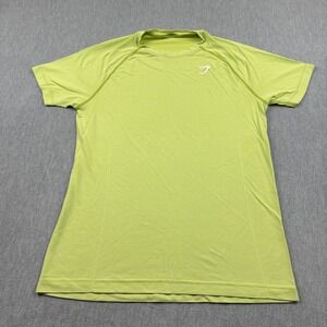 Gymshark‎ T Shirt Men Medium Green Vital Seamless Short Sleeve Training Athletic